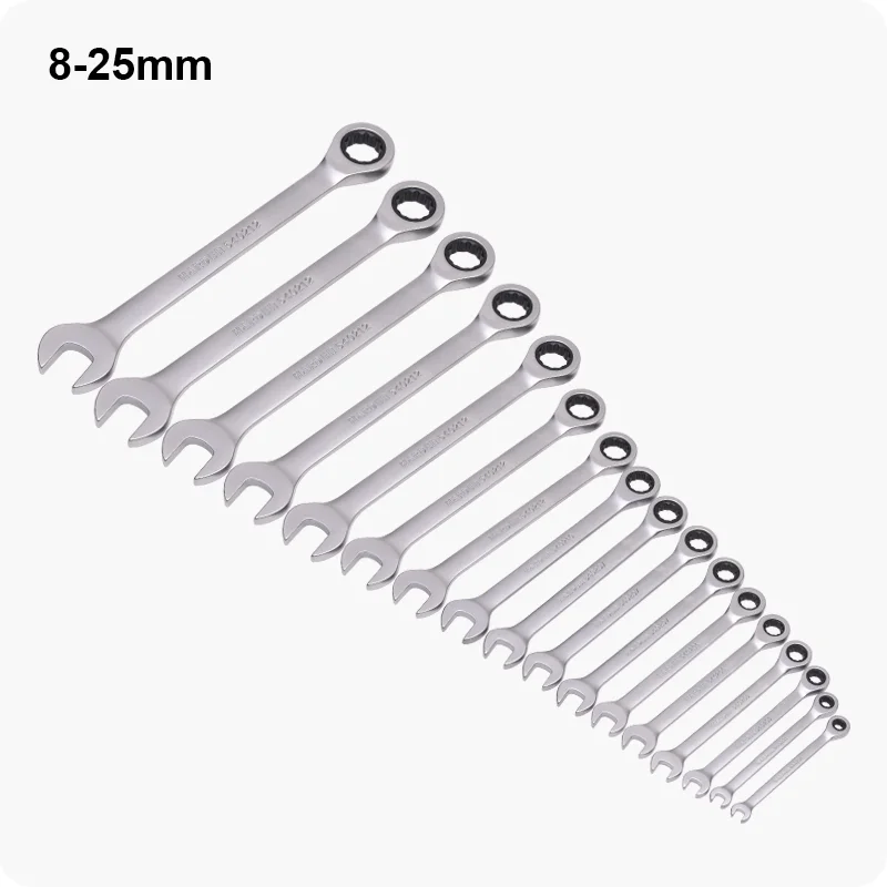 LLAVE COMBINADA CON RATCHET — LLAVE COMBINADA CON RATCHET 8mm - HARDEN