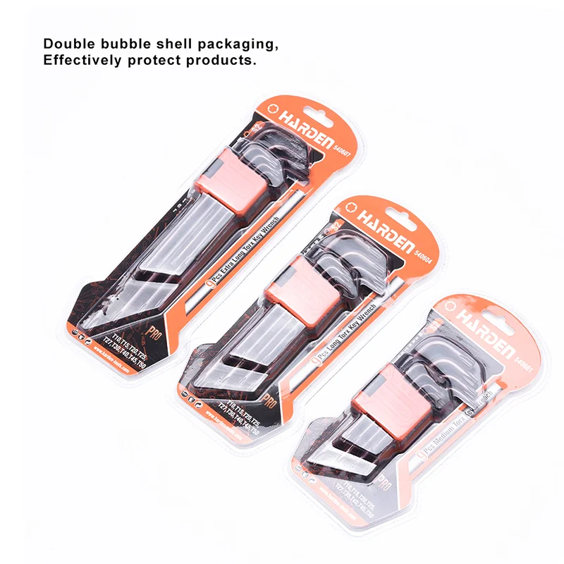 JUEGO DE LLAVES TORX LARGAS — JUEGO DE LLAVES TORX LARGAS 9PZS - HARDEN