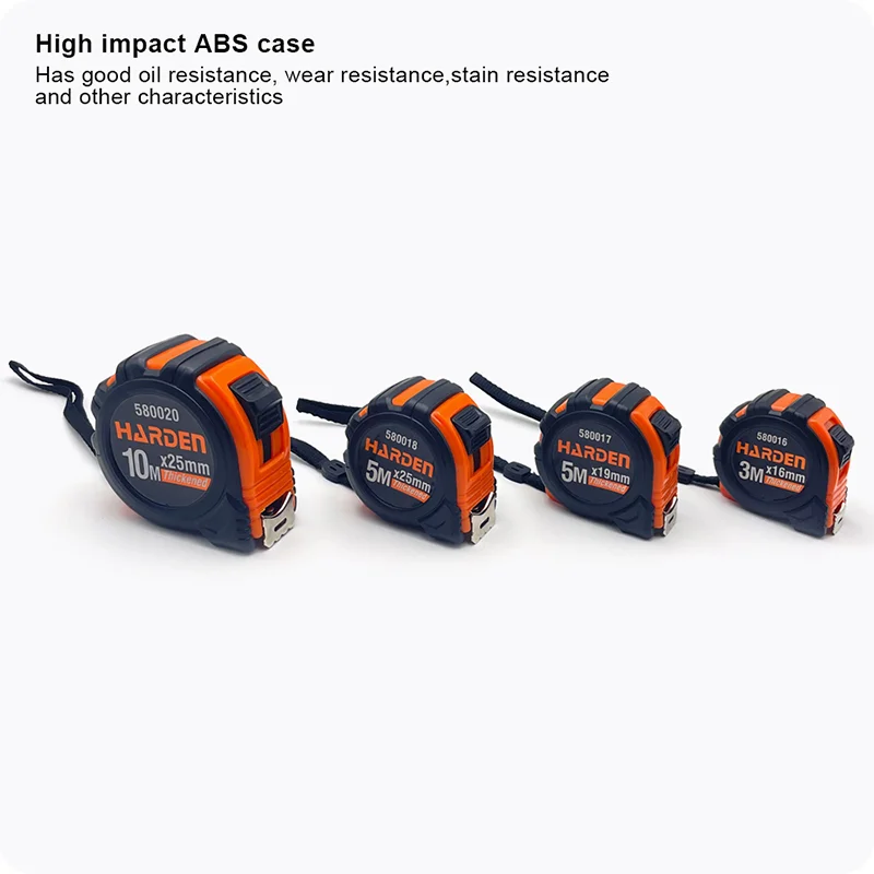 CINTAS METRICAS PLASTICAS — CINTA METRICA Y PULGADAS CARCASA ABS 3M x 16mm - HARDEN