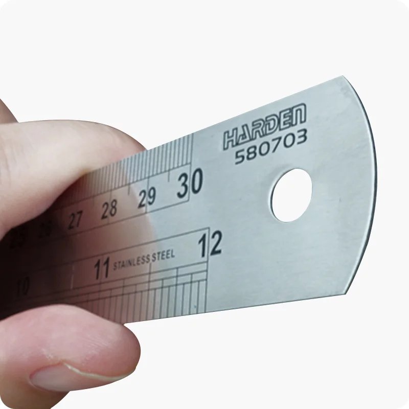 REGLA ESTÁNDAR — REGLA DE ACERO INOXIDABLE 30cm - HARDEN