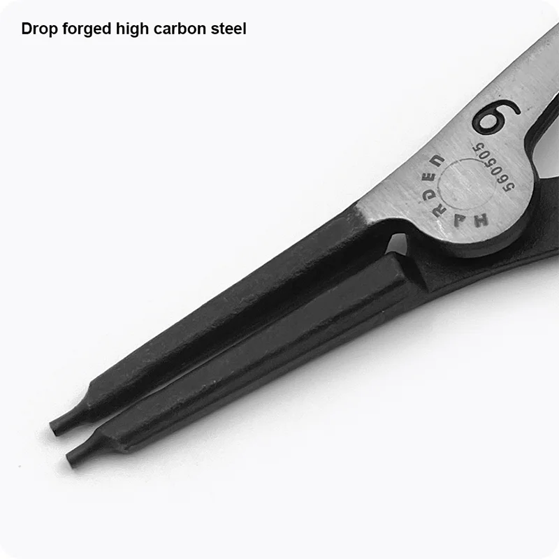 PINZA PARA ABRAZADERA EXTERNA — PINZA RECTA PARA ANILLOS DE RETENCION EXTERNO 7" - HARDEN