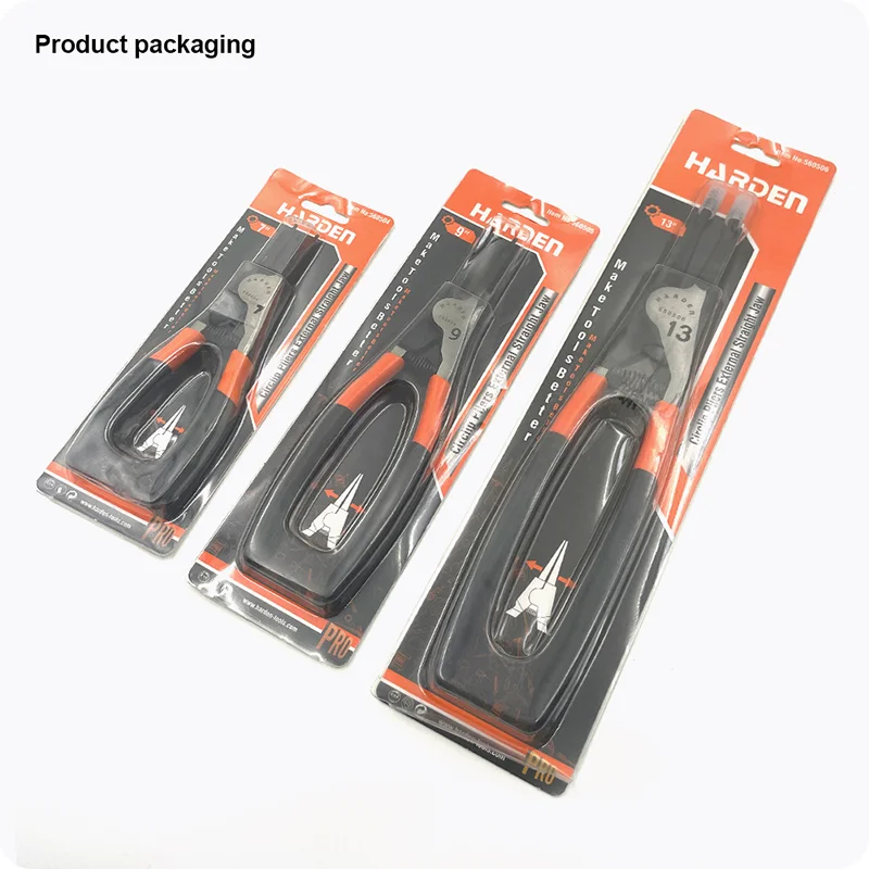 PINZA PARA ABRAZADERA EXTERNA — PINZA RECTA PARA ANILLOS DE RETENCION EXTERNO 7" - HARDEN