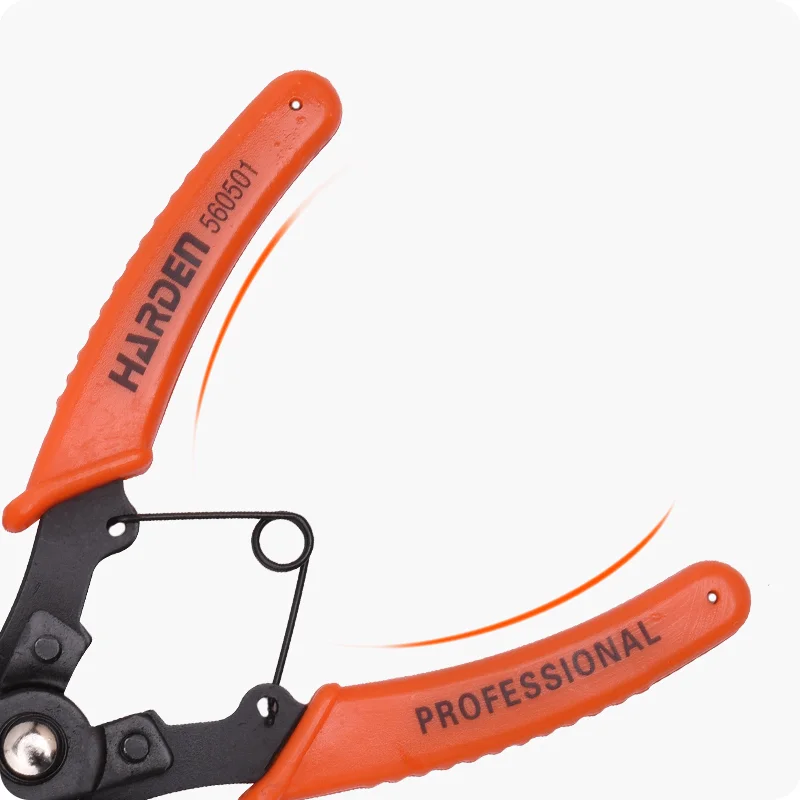 ALICATE P/ ABRAZADERAS D/ CABEZALES INTERCAMBIABLES — PINZA PARA ANILLOS DE RETENSION CON CABEZALES INTERCAMBIABLES 5PZS - HARDEN