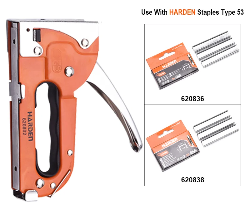 GRAPADORA ESTÁNDAR — GRAPADORA DE ACERO 4mm - 8mm - HARDEN