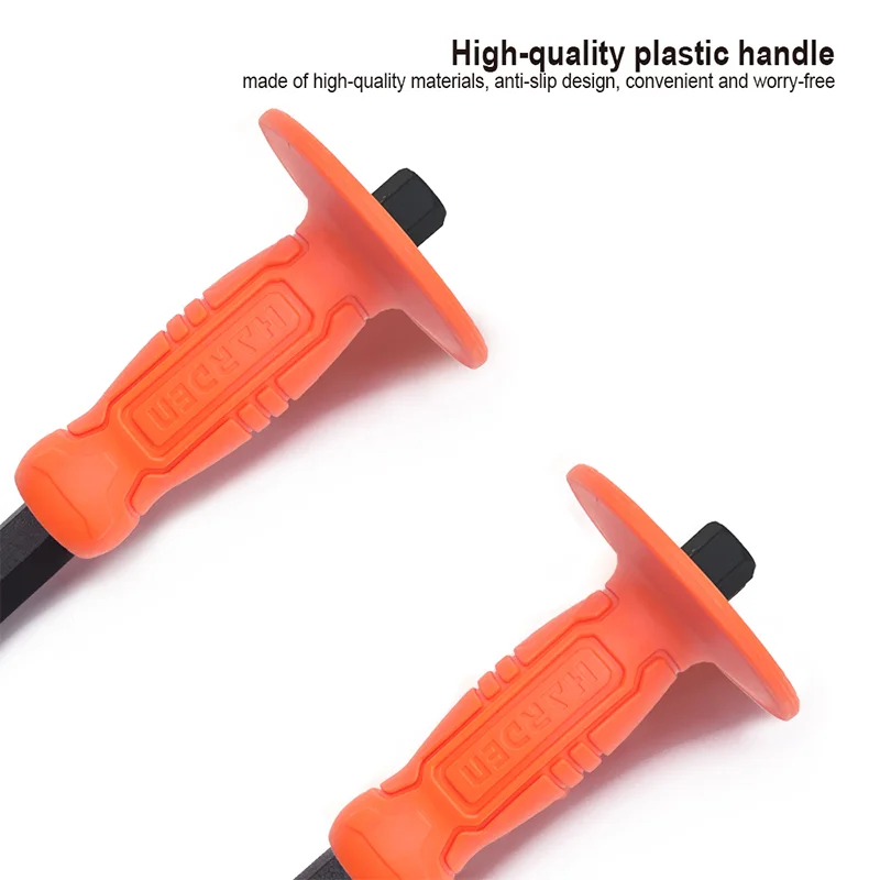 CINCEL PARA ACERO — CINCEL DE PUNTA CON PROTECTOR 4mm x 16mm x 250mm - HARDEN
