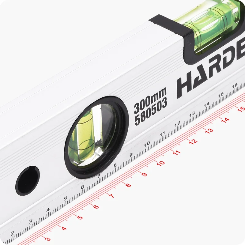 NIVEL DE BURBUJA DE ALUMINIO — NIVEL DE BURBUJA DE TRES (3) VIAS DE ALUMINIO 600mm - HARDEN