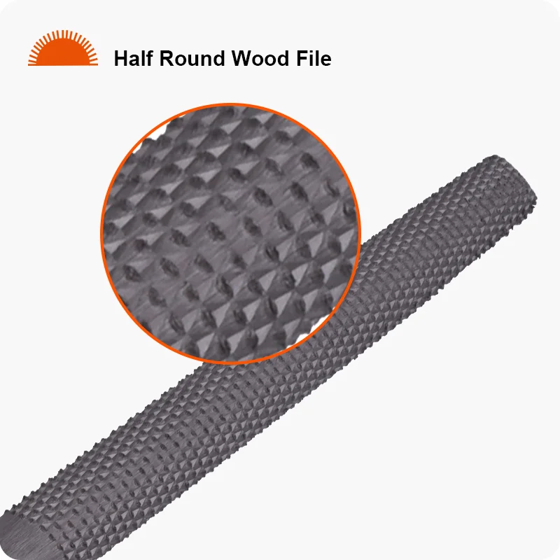 LIMA MEDIA CAÑA PARA MADERA — LIMA MEDIA CAÑA PARA MADERA 8" - HARDEN