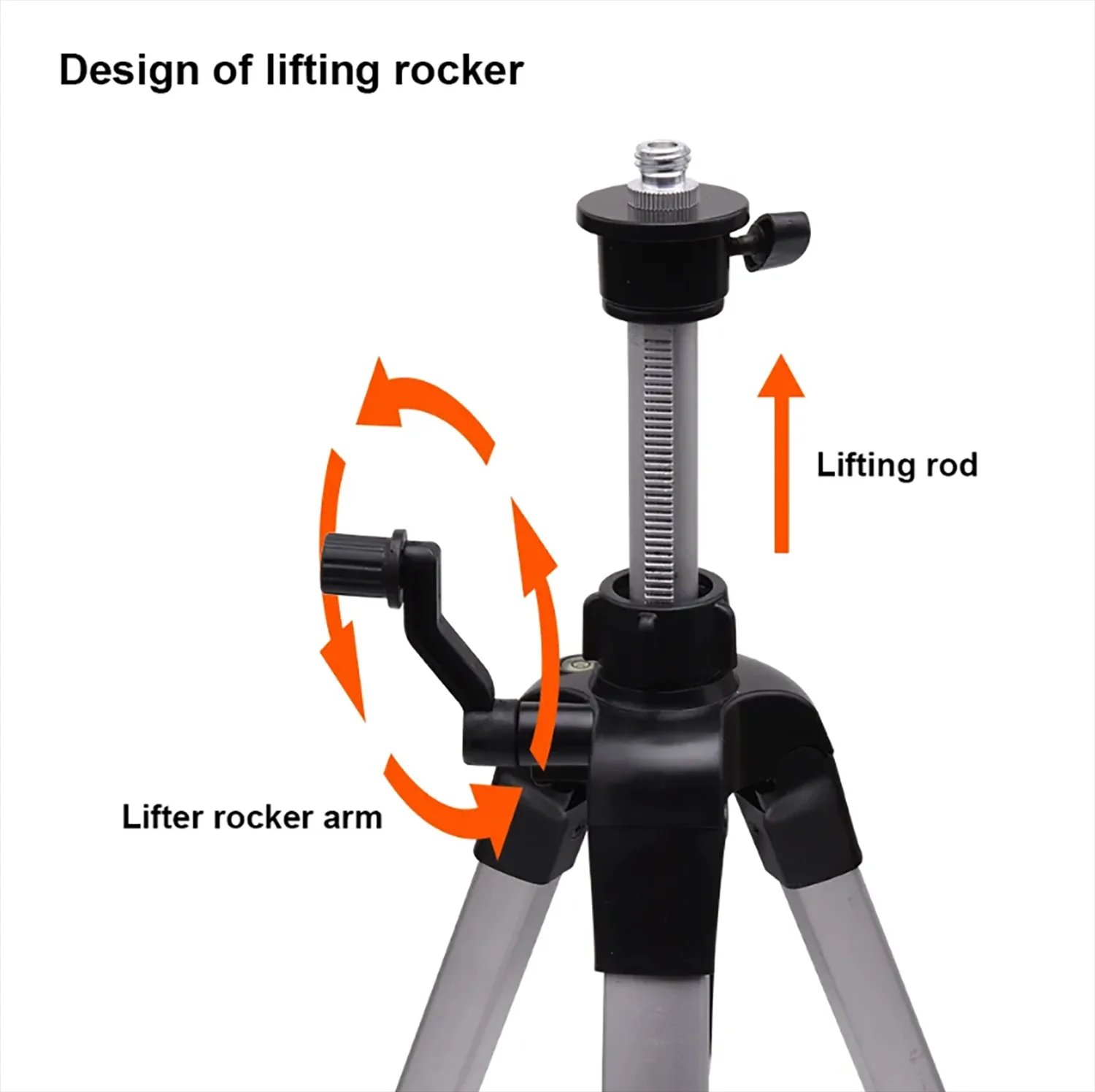 TRIPODE ESTÁNDAR — TRIPODE DE ALUMINIO P/ INSTRUMENTOS 570mm A 1.450mm TUERCA 1/4" Y 5/8" - HARDEN