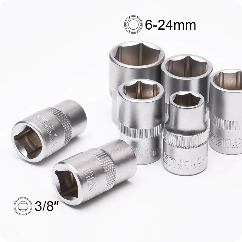 DADO 3/8 CORTO 6PT — DADO 3/8 CORTO 6PT 6mm - HARDEN