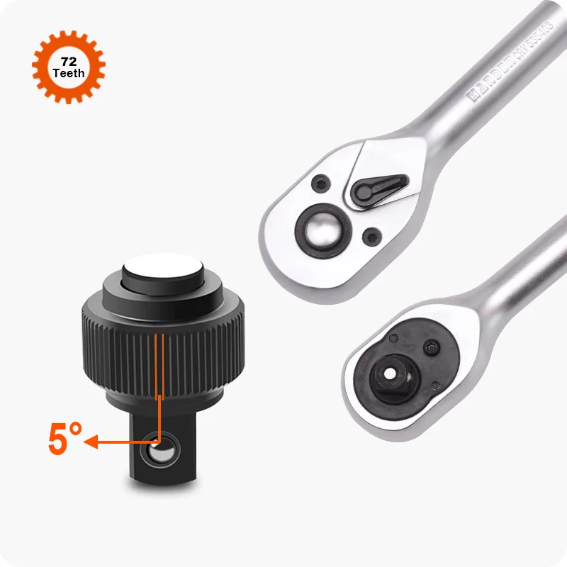 RATCHET DE 1/2 — RATCHET LIBERACION RAPIDA MANGO ERGONOMICO 1/2 72T - HARDEN