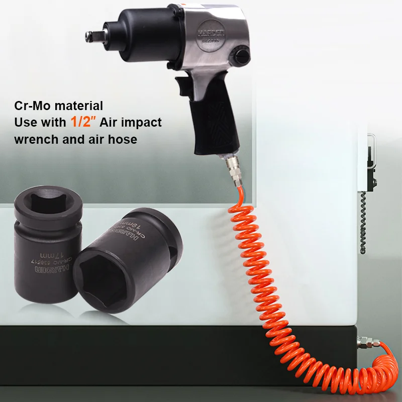 DADO DE IMPACTO 1/2 CORTO 6PT — DADO DE IMPACTO 1/2 CORTO 6PT 8mm - HARDEN