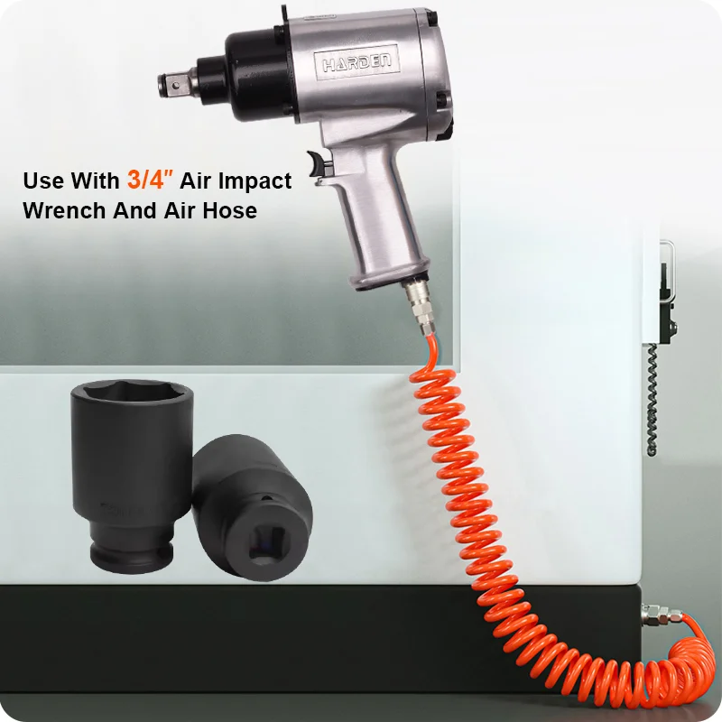 DADO DE IMPACTO 3/4 LARGO 6PT — DADO DE IMPACTO 3/4 LARGO 6PT 17mm - HARDEN