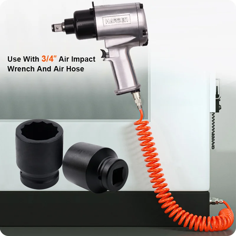 DADO DE IMPACTO 3/4 CORTO 12PT — DADO DE IMPACTO 3/4 CORTO 12PT 19mm - HARDEN