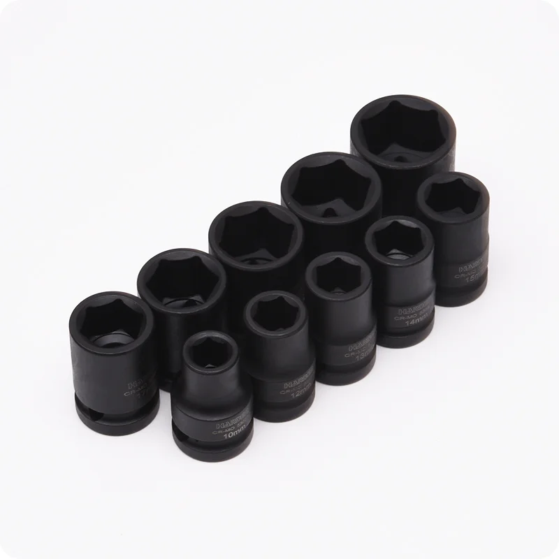 JUEGO DE DADOS DE IMPACTO 1/2 CORTOS — JUEGO DE DADOS DE IMPACTO 1/2" CORTOS 10PZS - HARDEN