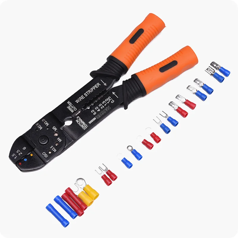HERRAMIENTA MULTIFUNCIONAL PARA CABLE — JUEGO DE HERRAMIENTA MULTIFUNCIONAL P/ TERMINALES 66PZS - HARDEN