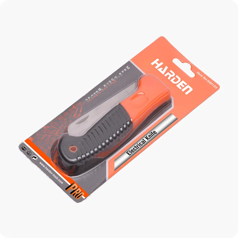 CUCHILLO PELACABLE — CUCHILLO PELACABLE RECTO PLEGABLE 195mm (8") - HARDEN