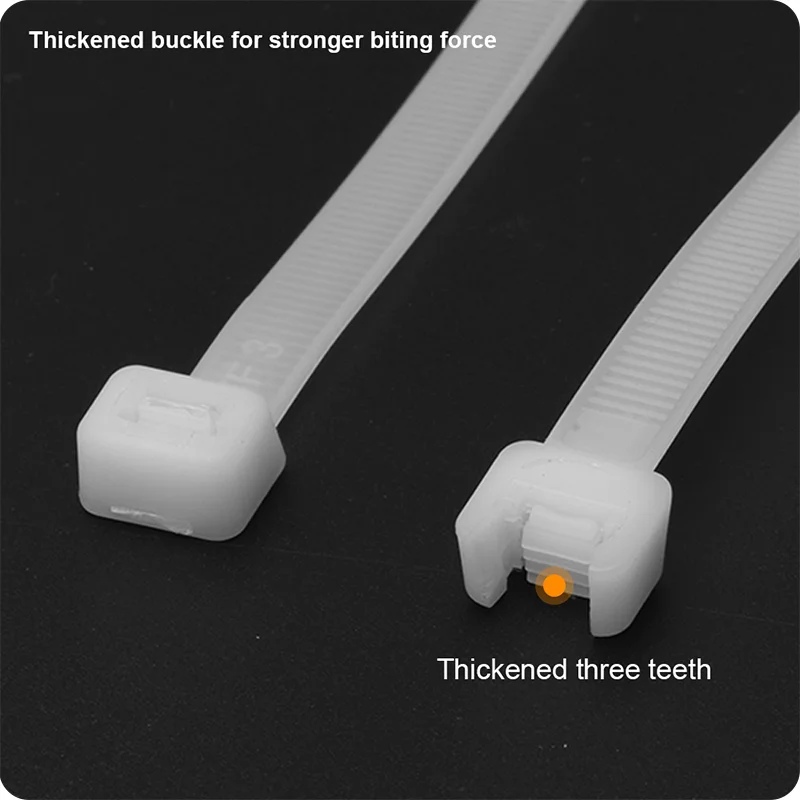 ZUNCHOS PARA CABLE — ZUNCHOS PARA CABLE 250 (10") x 5 BLANCO PAQUETE DE 100 - HARDEN