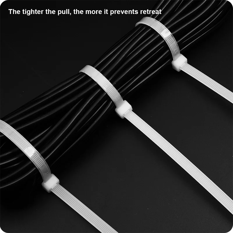 ZUNCHOS PARA CABLE — ZUNCHOS PARA CABLE 250 (10") x 5 BLANCO PAQUETE DE 100 - HARDEN