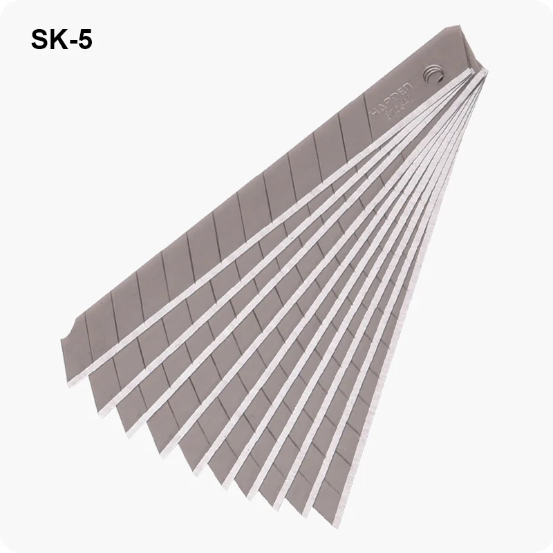 CUCHILLAS PARA EXACTO 9MM — HOJILLAS PARA EXACTO 9x80mm CAJA DE 10 - HARDEN