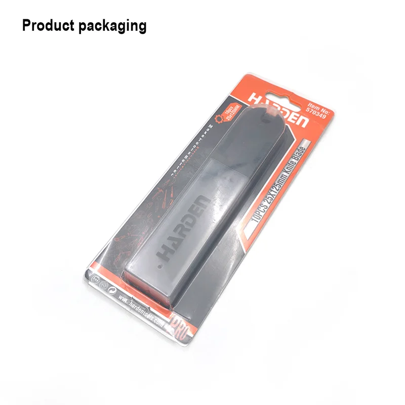 CUCHILLAS PARA EXACTO 18MM — HOJILLAS PARA EXACTO 18x100mm CAJA DE 10 - HARDEN