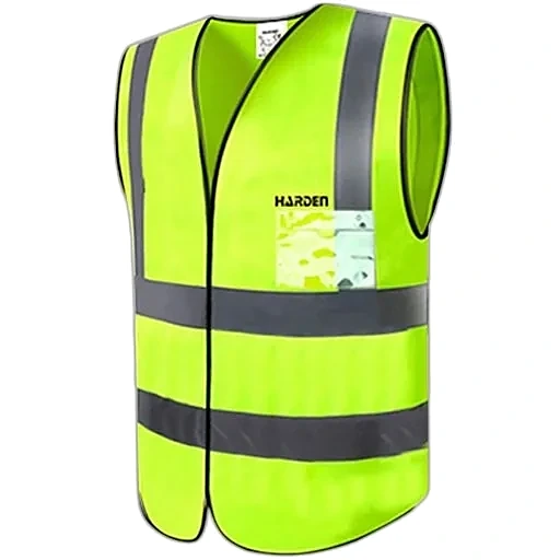 CHALECO REFLECTIVOS — CHALECO REFLECTIVO VERDE TALLA L (63x65cm) - HARDEN