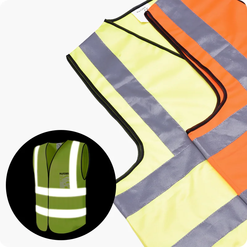 CHALECO REFLECTIVOS — CHALECO REFLECTIVO VERDE TALLA L (63x65cm) - HARDEN