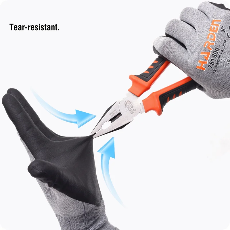 GUANTES DE NITRILO — GUANTE DE NITRILO P/ PANTALLA TACTIL 9" (PAR) - HARDEN