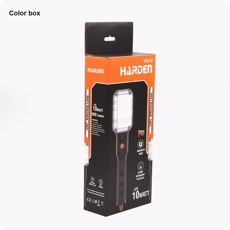 LAMPARA DE TRABAJO — LAMPARA DE TRABAJO LED 10W 600LN CABLE DE 10M - HARDEN