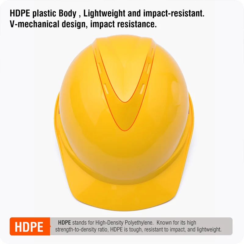 CASCOS ESTÁNDAR — CASCO DE SEGURIDAD AMARILLO - HARDEN