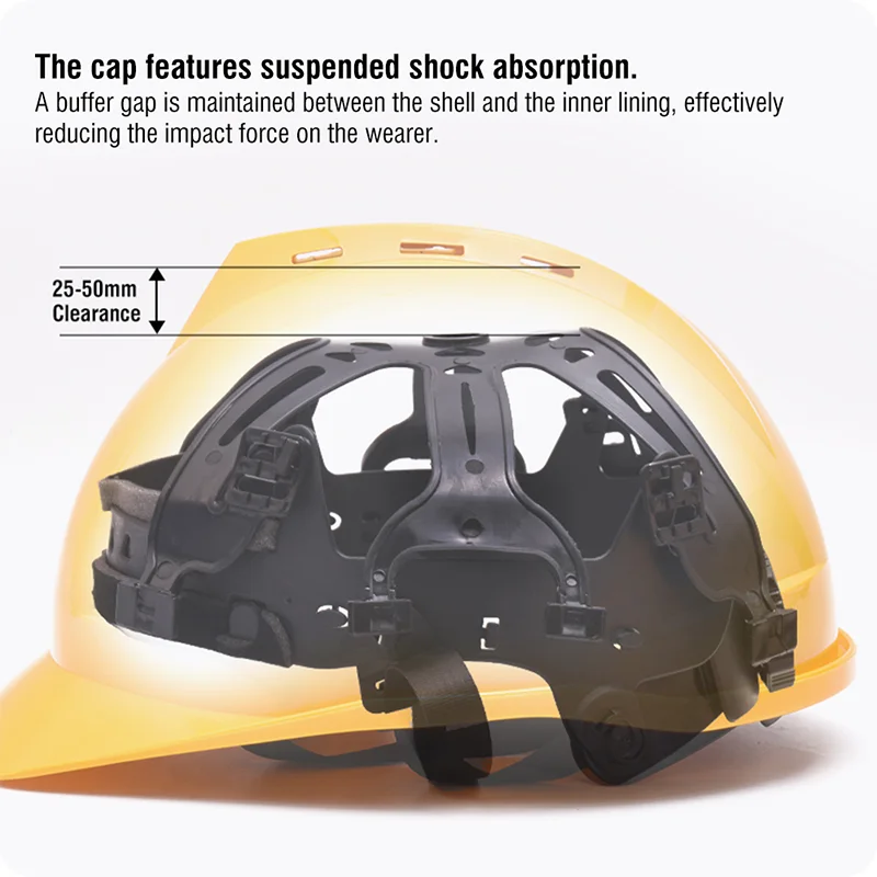 CASCOS ESTÁNDAR — CASCO DE SEGURIDAD AMARILLO - HARDEN