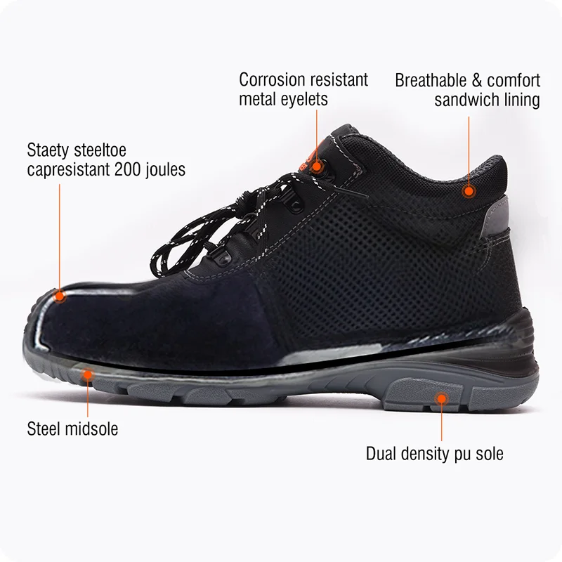 BOTAS DE SEGURIDAD — BOTA DE SEGURIDAD TALLA 38 - HARDEN