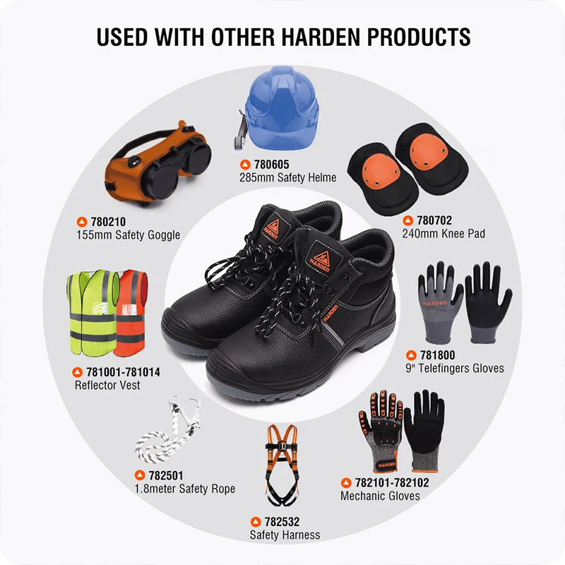 BOTAS DE SEGURIDAD — BOTA DE SEGURIDAD TALLA 38 - HARDEN