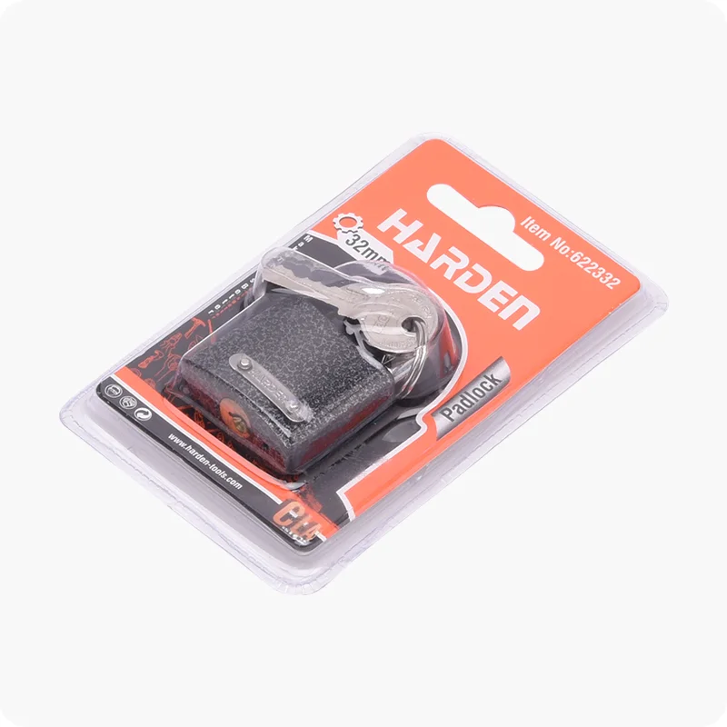 CANDADO DE ACERO — CANDADO DE ACERO CON CILINDROS DE BRONCE 32mm - HARDEN