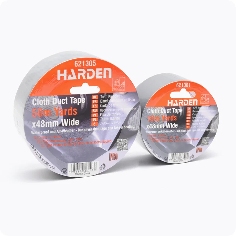 TAPE PARA DUCTO — CINTA ADHESIVA PARA DUCTO 0.16mm -20°C a 80°C 4.8CM X 10M - HARDEN