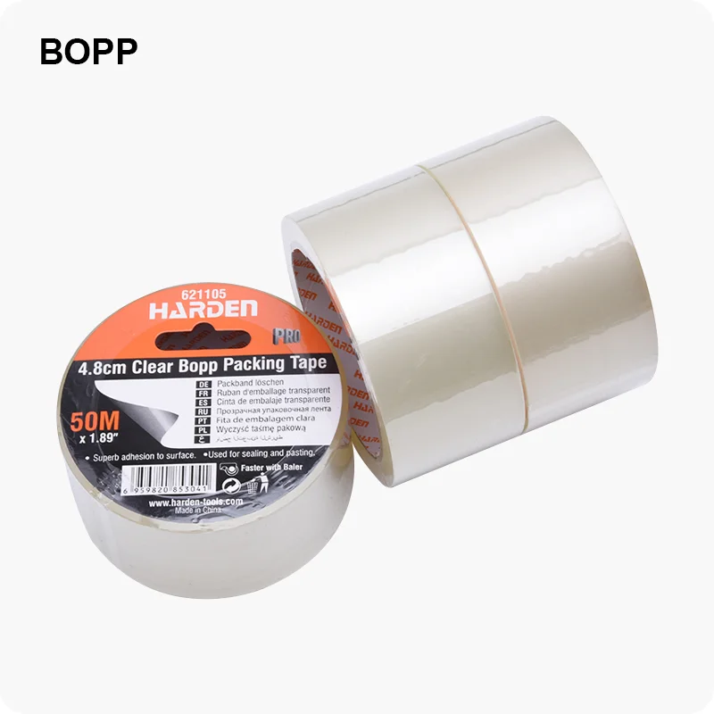 TAPE TRANSPARENTE DE EMPACAR — TAPE TRANSPARENTE PARA EMBALAR 2" x 50M - HARDEN