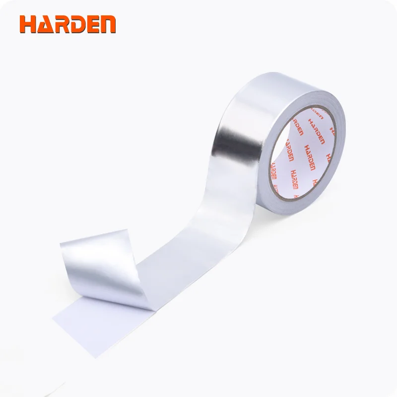 TAPE DE ALUMINIO — TAPE ADHESIVO DE ALUMINIO 4.8CM X 25M - HARDEN