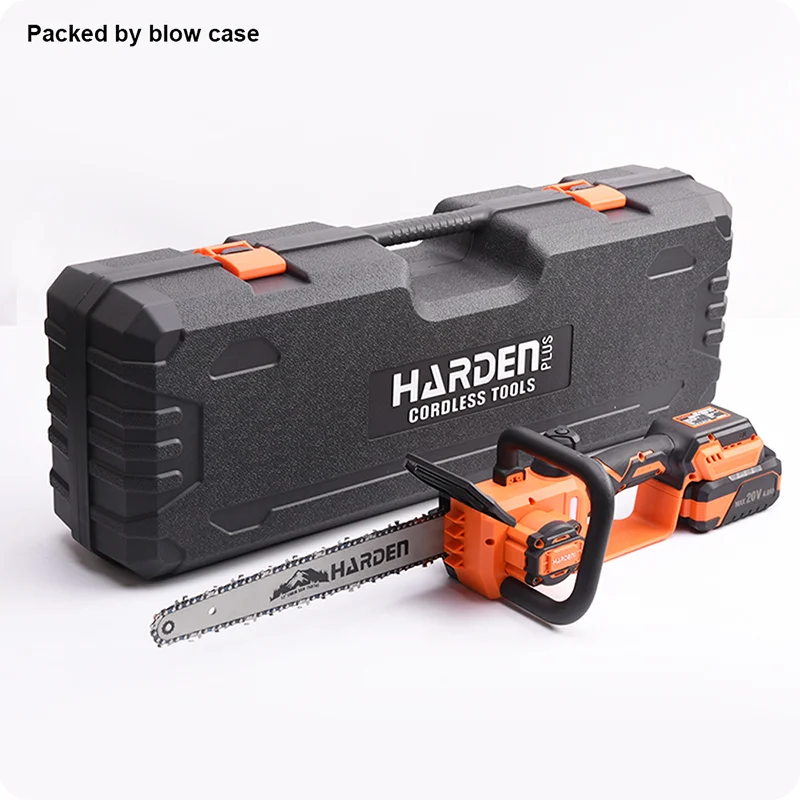 MOTOSIERRA INALAMBRICAS — MOTOSIERRA 20V 8" (200mm) CON BATERIA (4.0Ah) Y CARGADOR - HARDEN