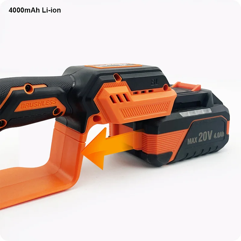 MOTOSIERRA INALAMBRICAS — MOTOSIERRA 20V 8" (200mm) CON BATERIA (4.0Ah) Y CARGADOR - HARDEN