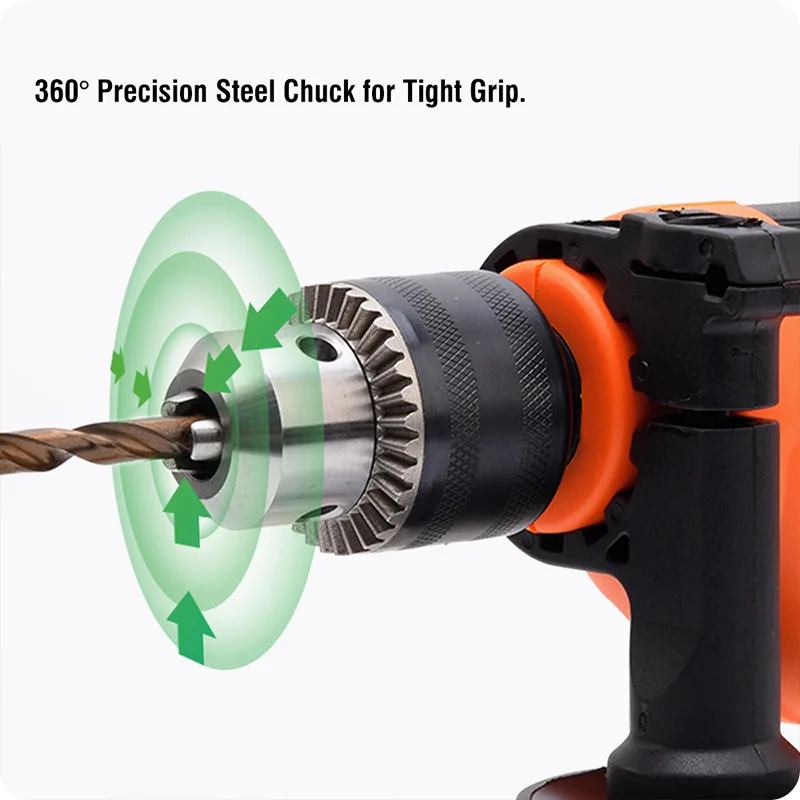 TALADRO PERCUTOR 1/2 — TALADRO ELECTRICO PERCUTOR 1/2 (13mm) 710W - HARDEN