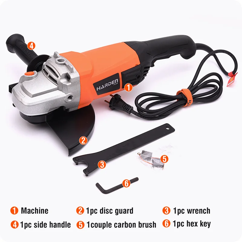 FLEXIBLE DE 9" — ESMERILADORA ANGULAR (FLEXIBLE) 9" 2.200W 8.500RPM - HARDEN