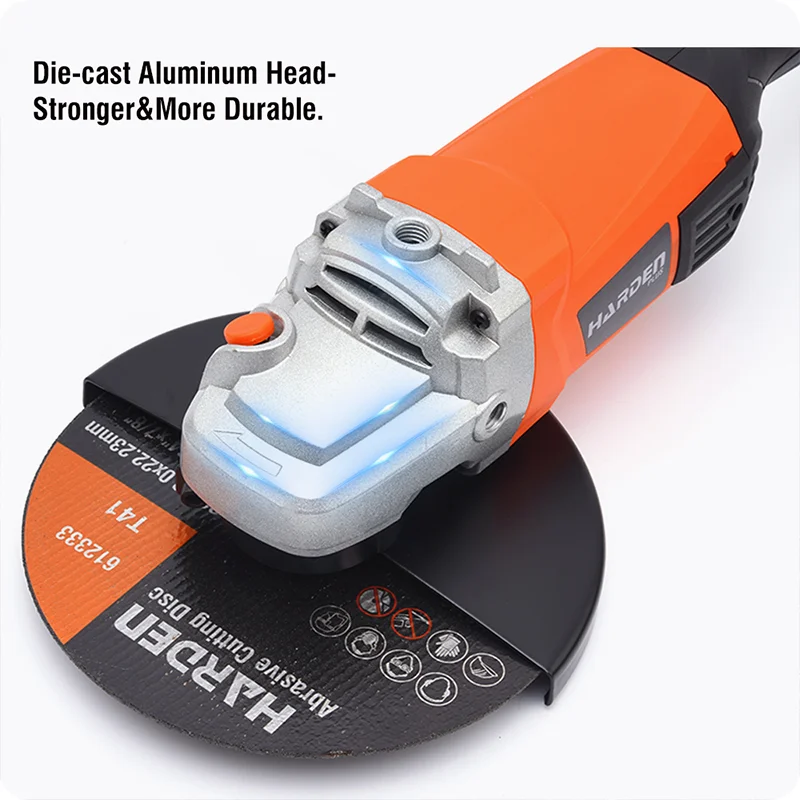 FLEXIBLE DE 9" — ESMERILADORA ANGULAR (FLEXIBLE) 9" 2.200W 8.500RPM - HARDEN