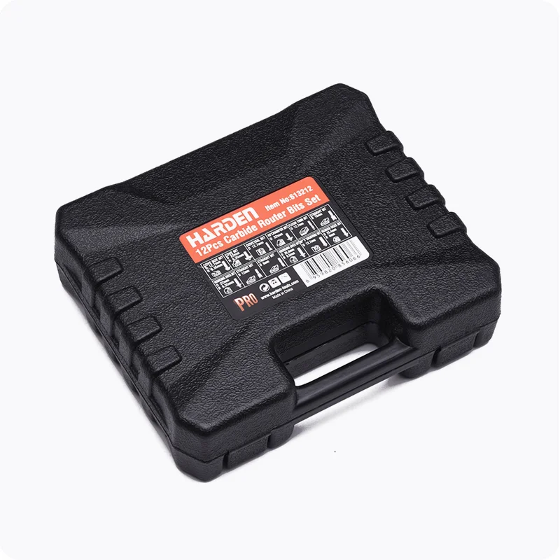 JUEGO DE PUNTAS PARA ROUTER — JUEGO DE PUNTAS PARA ROUTER DE 1/4 12 PIEZAS - HARDEN