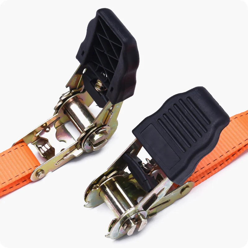 CINTA AMARRE CON RATCHET — JUEGO DE 2 CINTAS DE AMARRE CON RATCHET 25mm x 5Mts - HARDEN