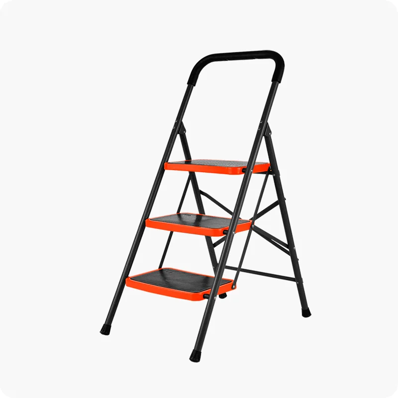 ESCALERA PLEGABLES DE ACERO — ESCALERA PLEGABLE DE ACERO CARGA 150Kg 2 PELDAÑOS - HARDEN