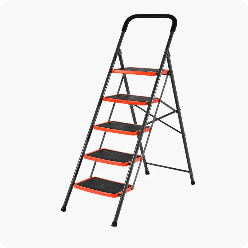 ESCALERA PLEGABLES DE ACERO — ESCALERA PLEGABLE DE ACERO CARGA 150Kg 2 PELDAÑOS - HARDEN