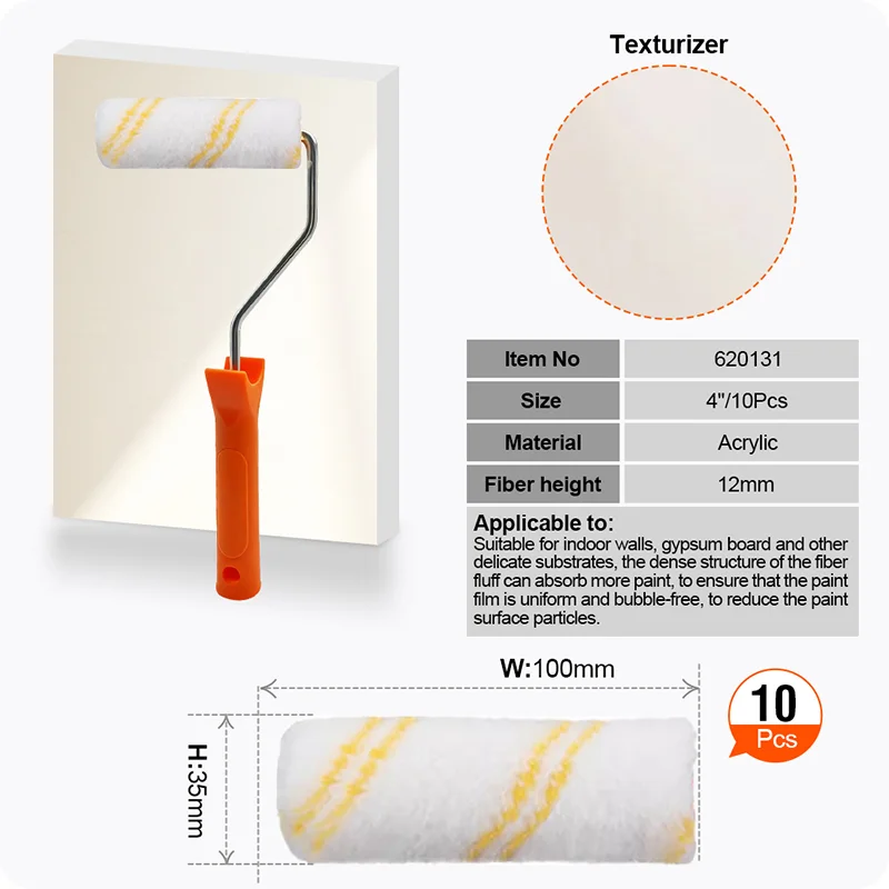FUNDA PARA RODILLO — FUNDA PARA RODILLO DE 4" (PACK DE 10 FUNDAS) - HARDEN