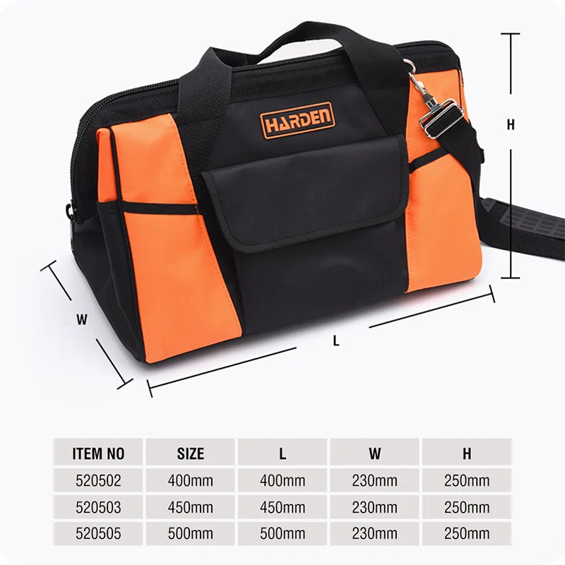 BOLSOS PARA HERRAMIENTAS — BOLSO PARA HERRAMIENTAS 16" (400mm) - HARDEN