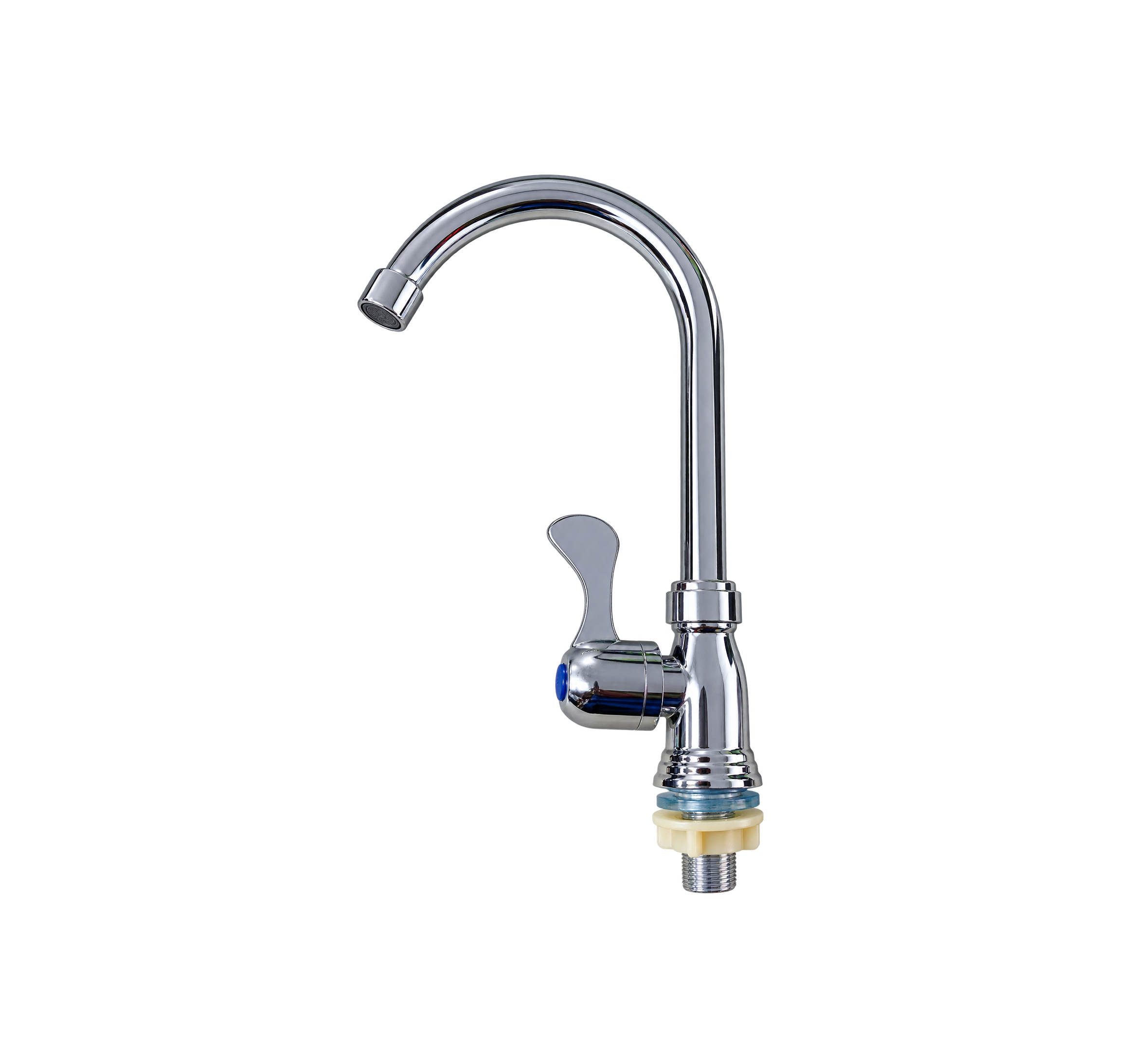 LLAVE DE FREGADERO CUELLO DE CISNE SENCILLA MONOMANDO DE PALANCA