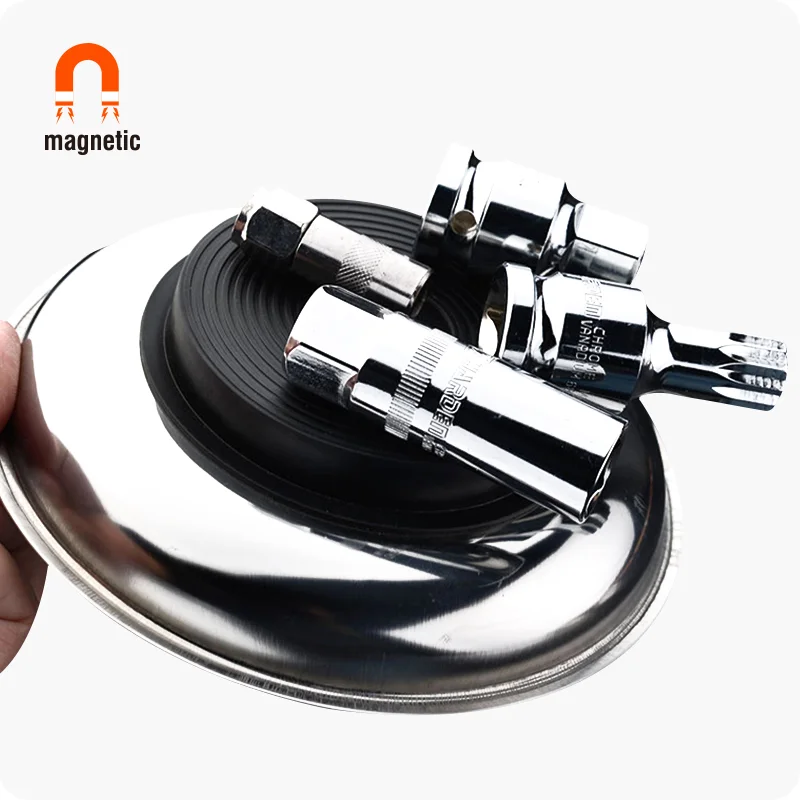 CHAROLAS MAGNETICAS — BANDEJA MAGNETICA ACERO INOXIDABLE CIRCULAR 150mm - HARDEN