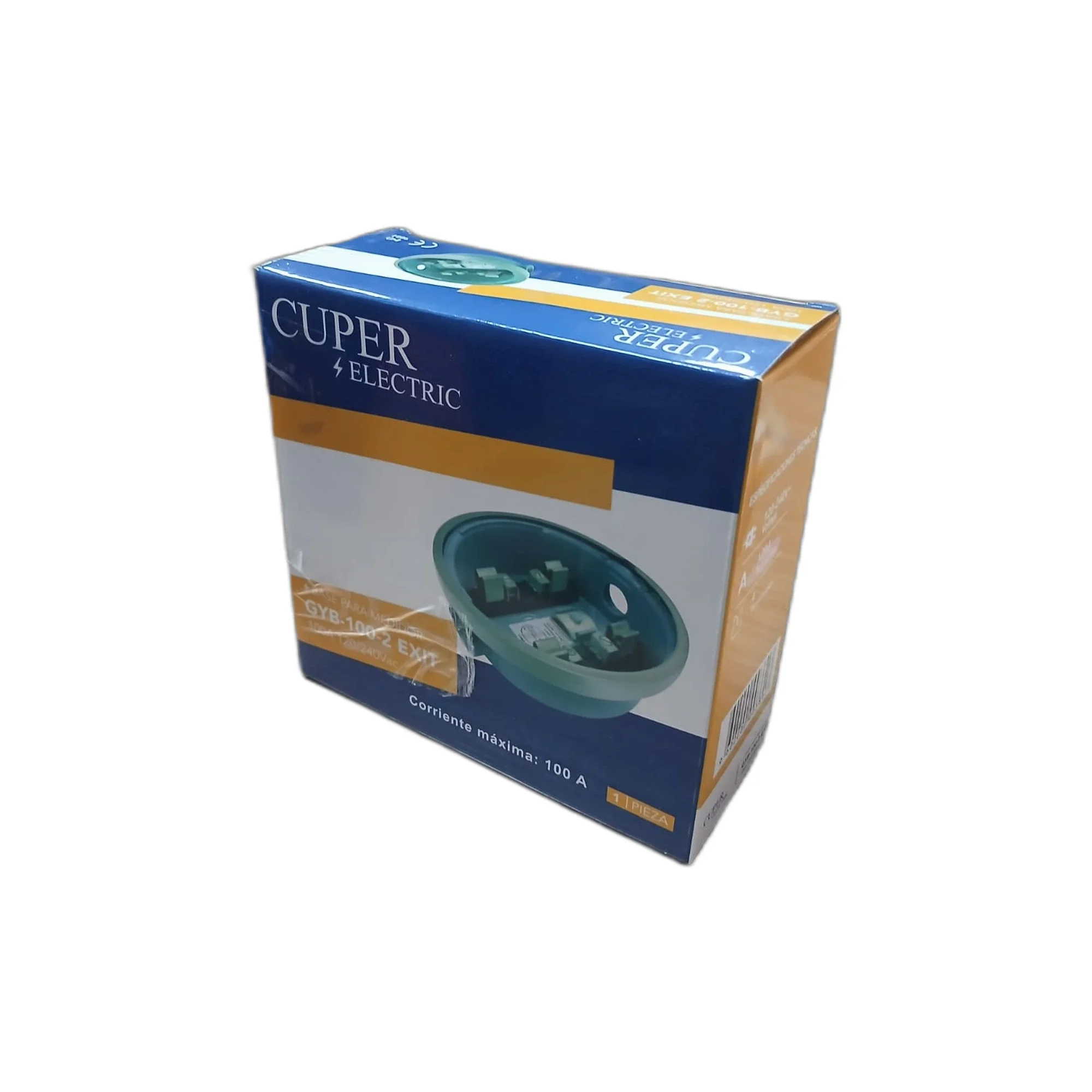 BASE PARA MEDIDOR DE ENERGIA REDONDO — 100A - CUPER ELECTRIC · NATURAL